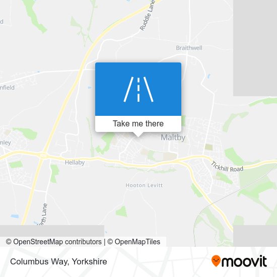 Columbus Way map