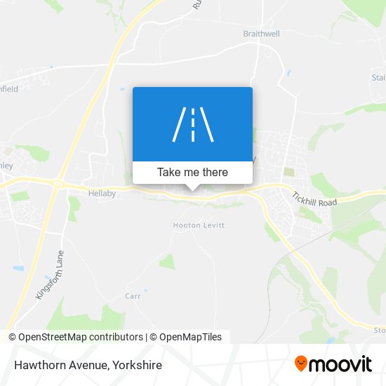 Hawthorn Avenue map