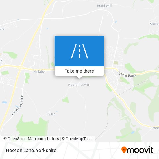 Hooton Lane map