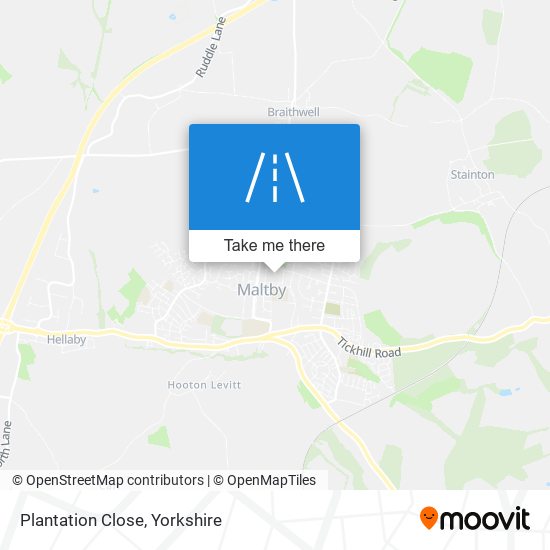 Plantation Close map