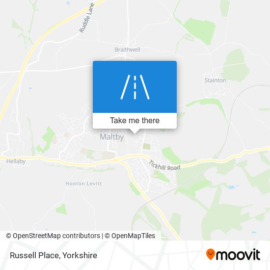 Russell Place map