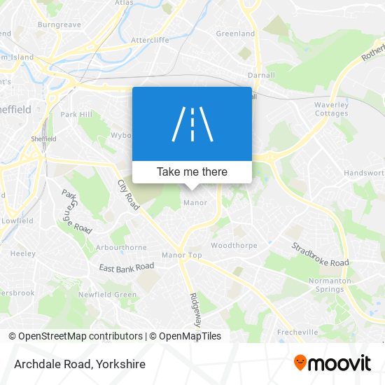 Archdale Road map