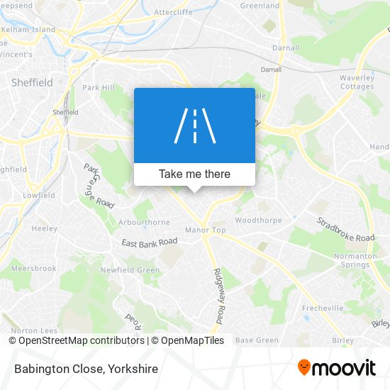 Babington Close map