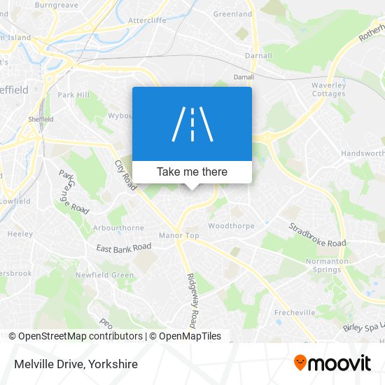 Melville Drive map