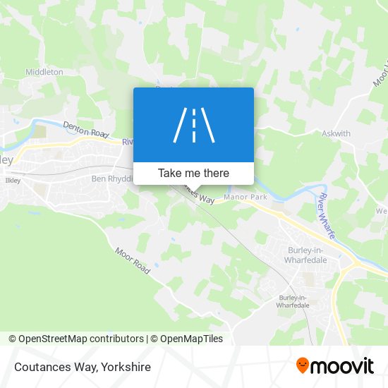 Coutances Way map