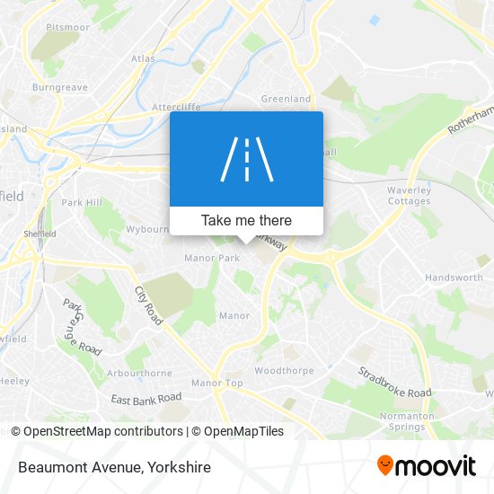 Beaumont Avenue map