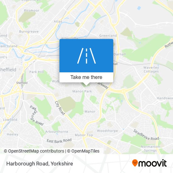 Harborough Road map