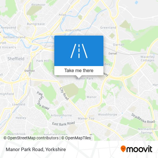Manor Park Road map