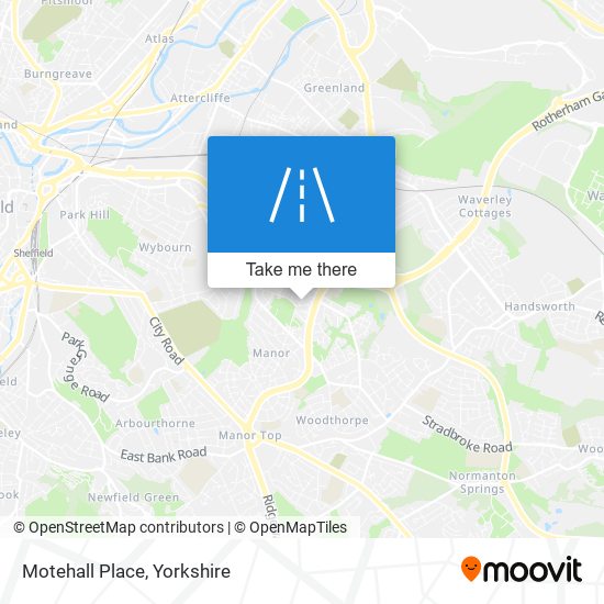 Motehall Place map