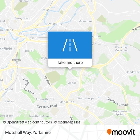 Motehall Way map