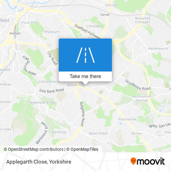 Applegarth Close map