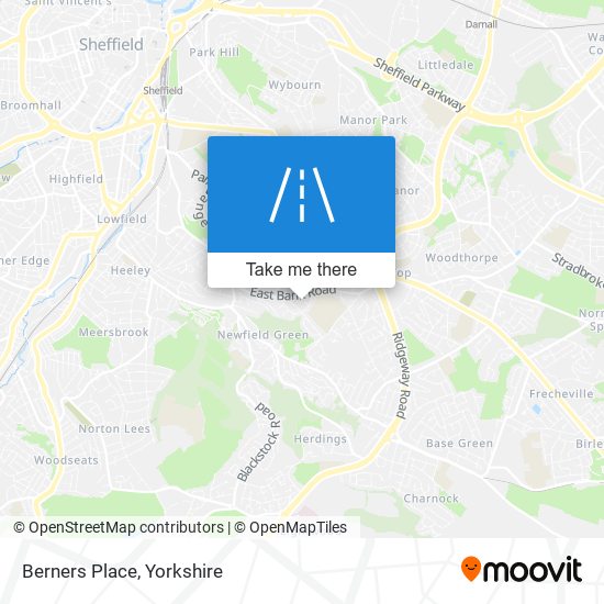 Berners Place map