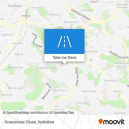 Grassmoor Close map