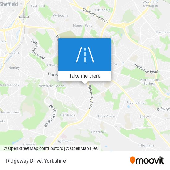 Ridgeway Drive map