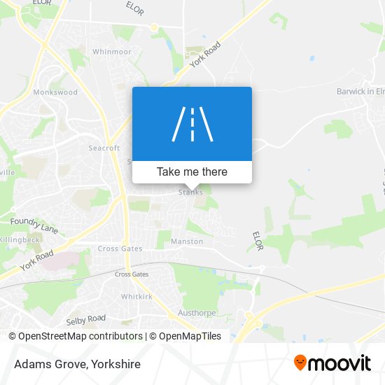 Adams Grove map