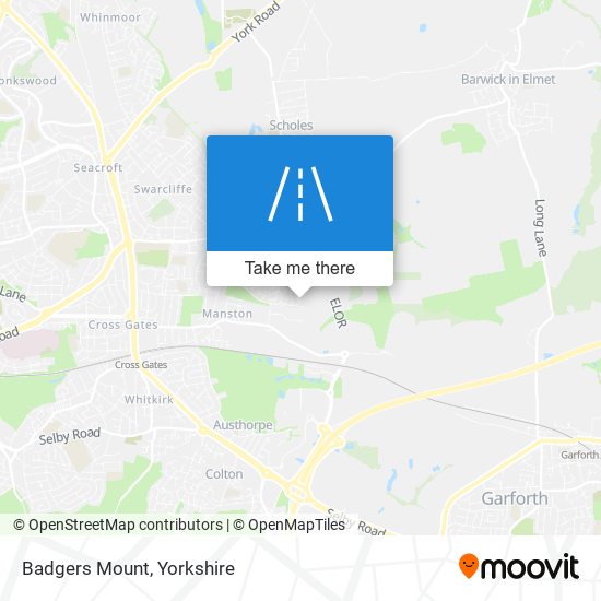 Badgers Mount map