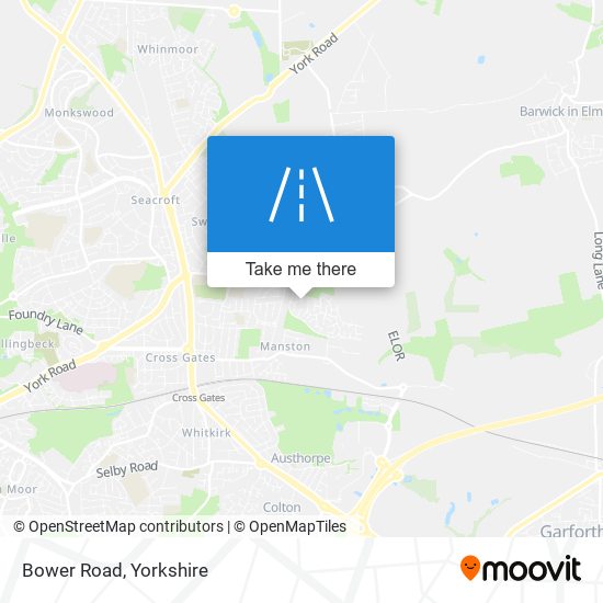 Bower Road map