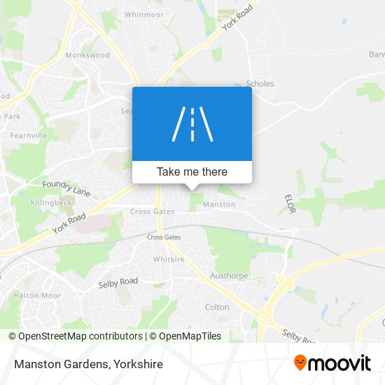 Manston Gardens map