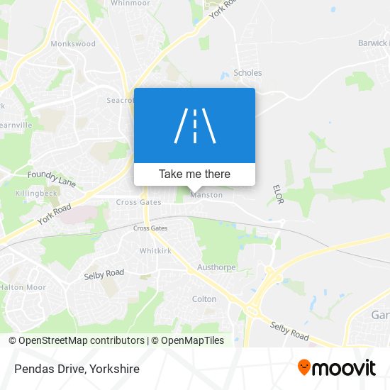 Pendas Drive map