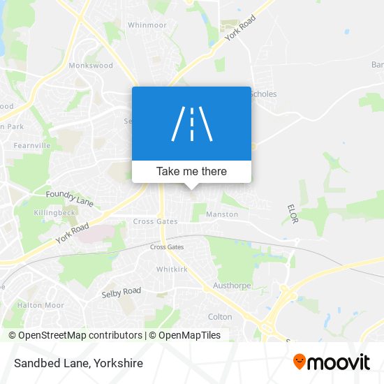Sandbed Lane map