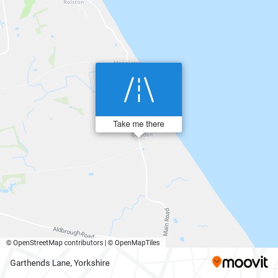 Garthends Lane map