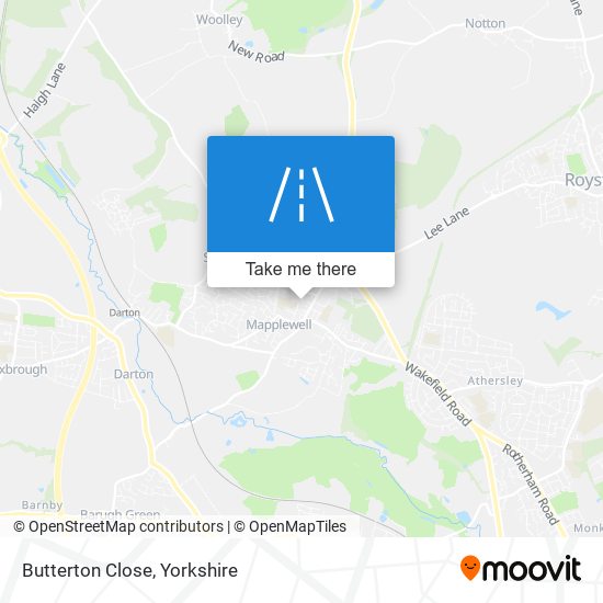 Butterton Close map