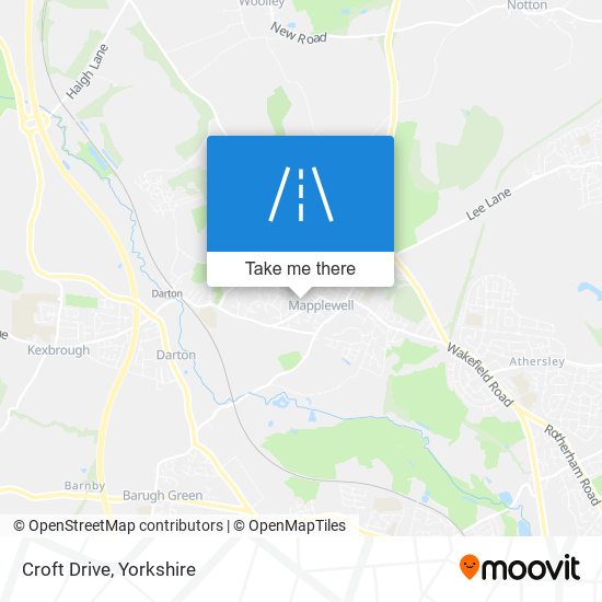 Croft Drive map