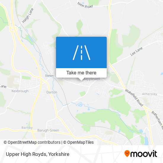 Upper High Royds map
