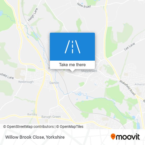 Willow Brook Close map