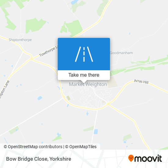Bow Bridge Close map