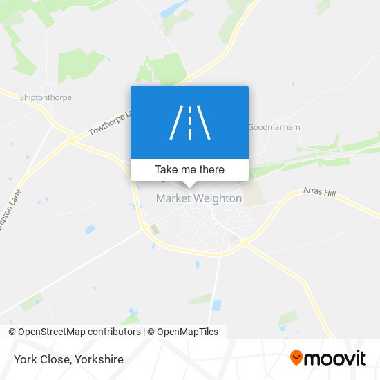 York Close map