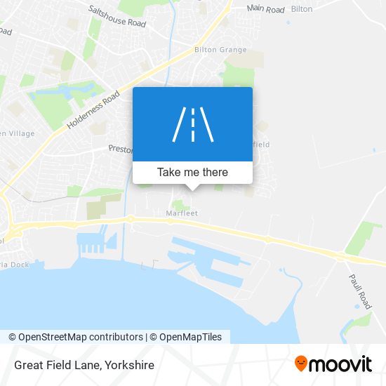 Great Field Lane map