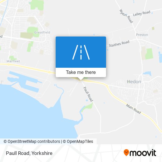 Paull Road map