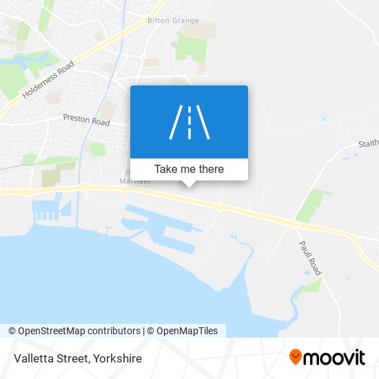 Valletta Street map