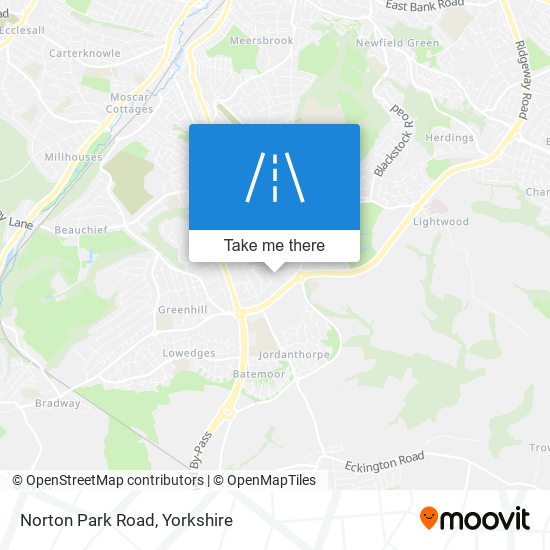 Norton Park Road map