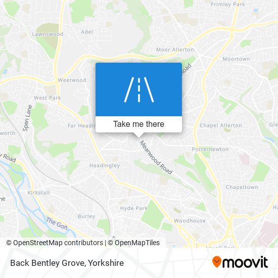 Back Bentley Grove map