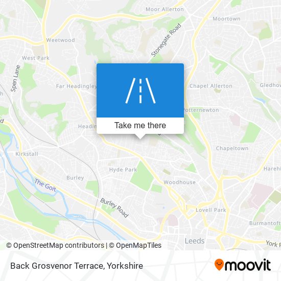 Back Grosvenor Terrace map