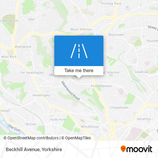 Beckhill Avenue map
