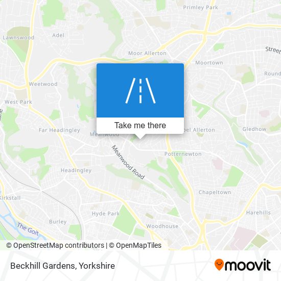Beckhill Gardens map