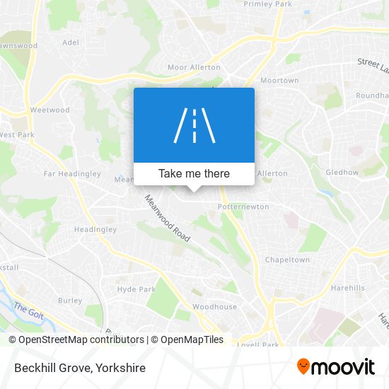 Beckhill Grove map