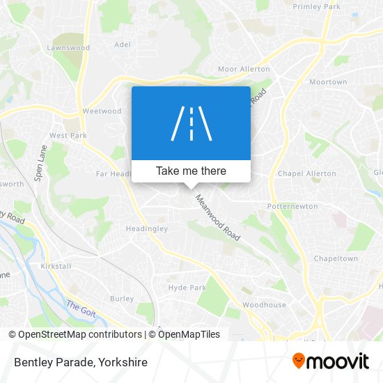 Bentley Parade map
