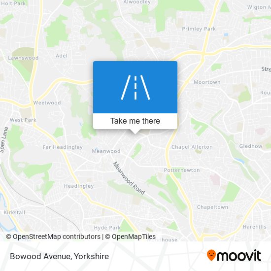 Bowood Avenue map