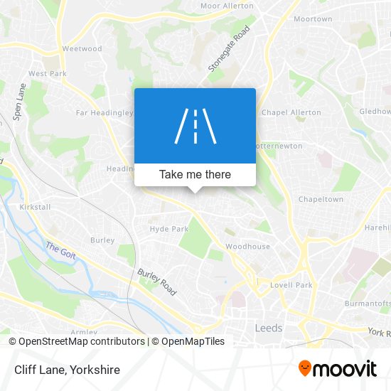 Cliff Lane map