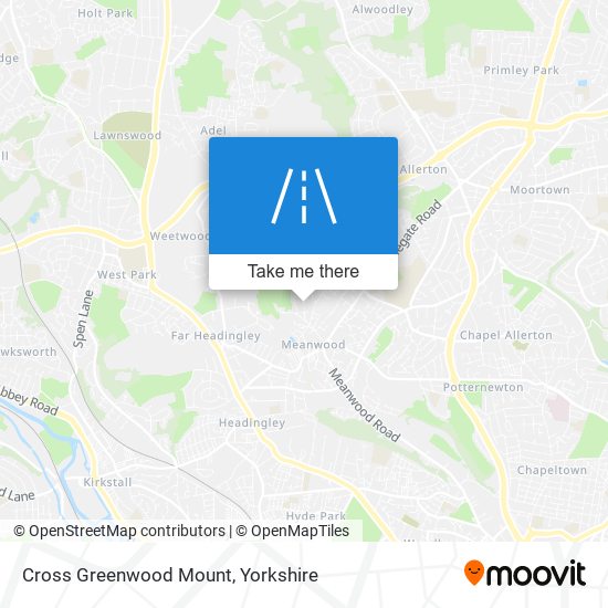 Cross Greenwood Mount map