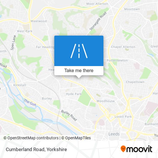 Cumberland Road map