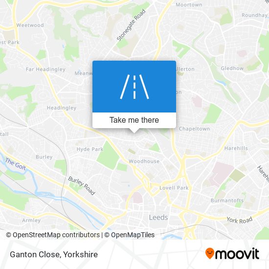 Ganton Close map