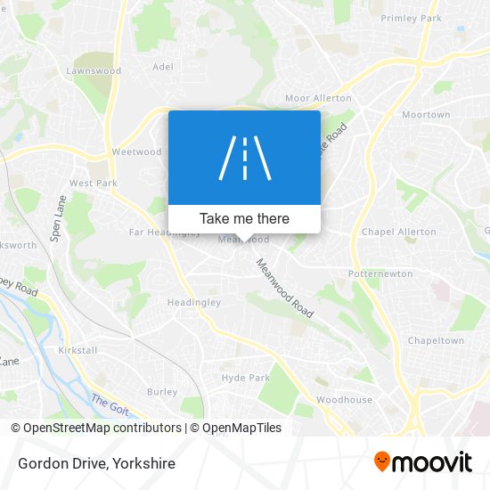 Gordon Drive map