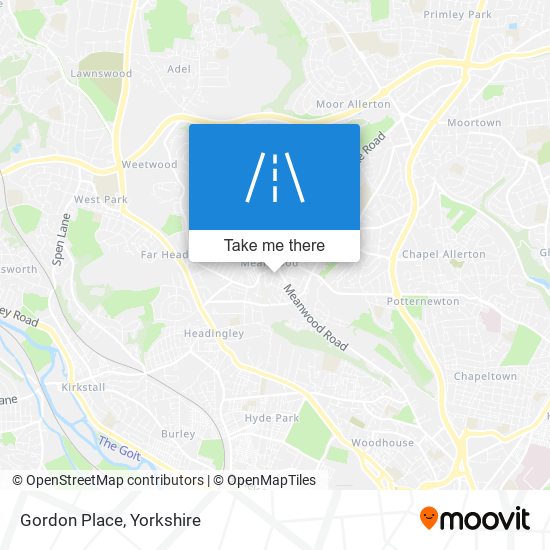 Gordon Place map