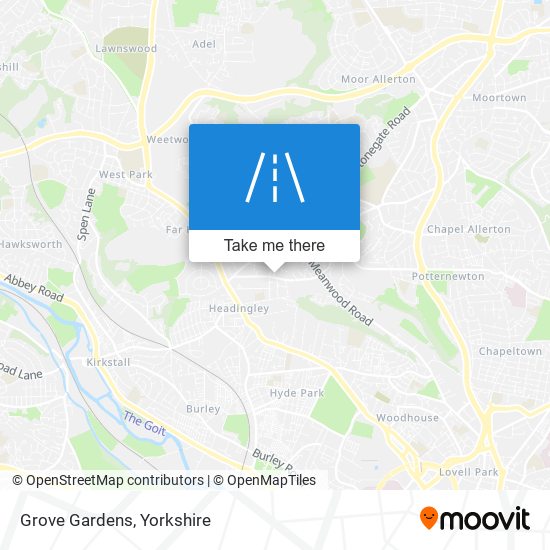 Grove Gardens map