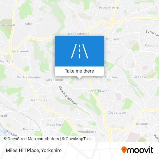 Miles Hill Place map